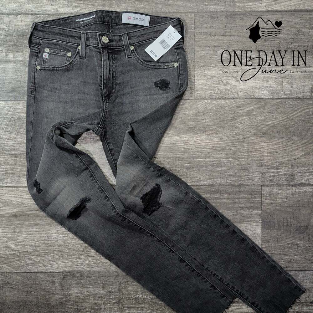 AG Adriano Goldschmied The Legging Ankle Skinny Jeans Gray NWT Size 4 (27)